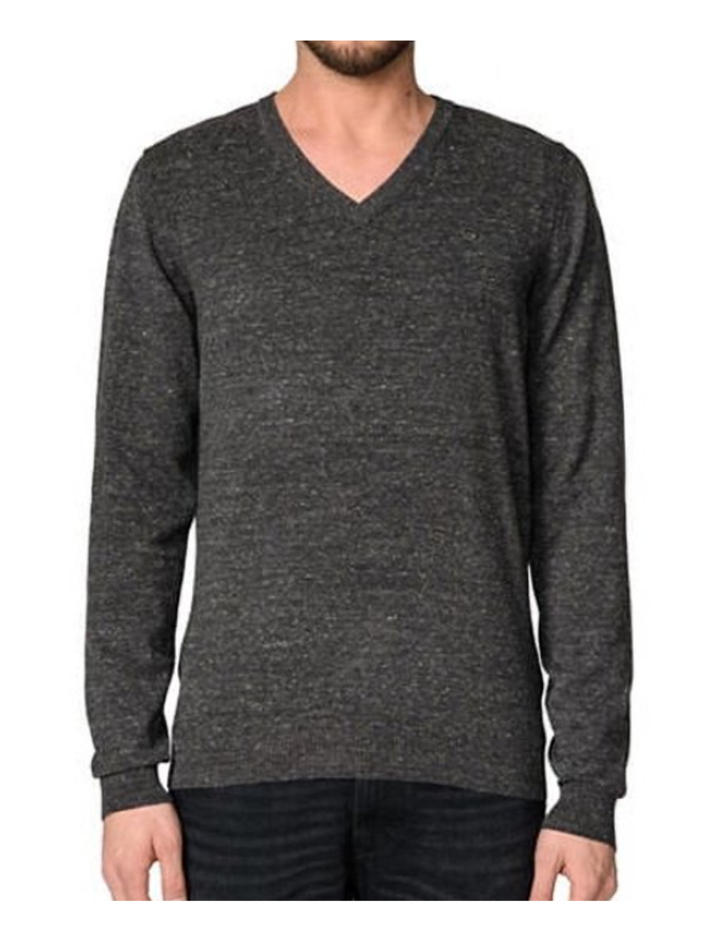 Diesel K-Benti Melange Black V-Neck Long Sleeve Men's Sweater Size XL NWT